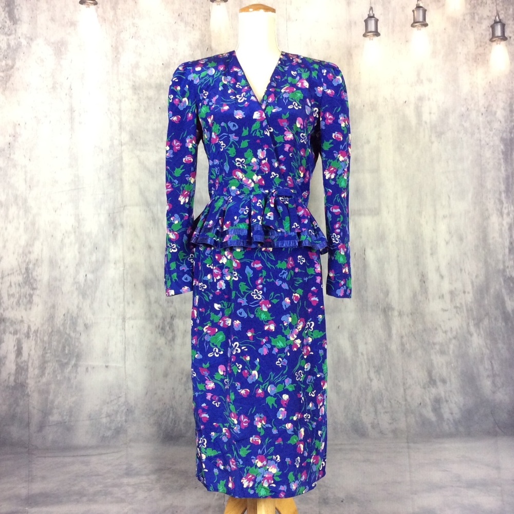 Maggys Boutique Ruffle Waist Blouse & Skirt Set